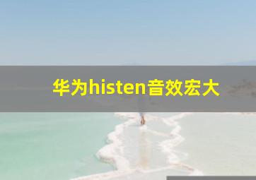 华为histen音效宏大