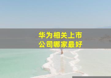 华为相关上市公司哪家最好