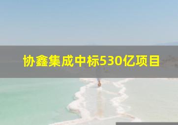 协鑫集成中标530亿项目