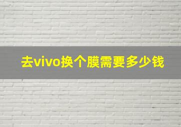 去vivo换个膜需要多少钱