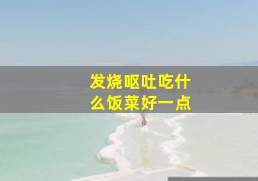 发烧呕吐吃什么饭菜好一点