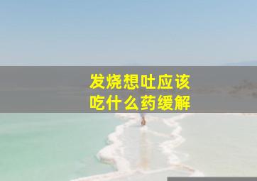 发烧想吐应该吃什么药缓解