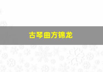 古琴曲方锦龙