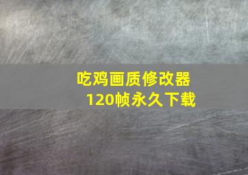 吃鸡画质修改器120帧永久下载