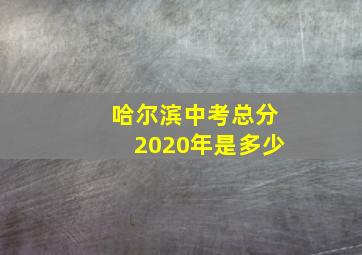 哈尔滨中考总分2020年是多少