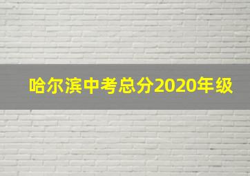 哈尔滨中考总分2020年级