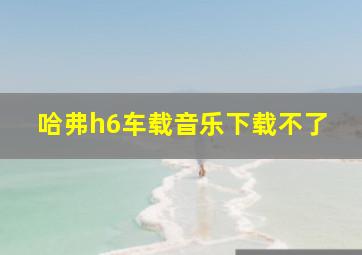 哈弗h6车载音乐下载不了