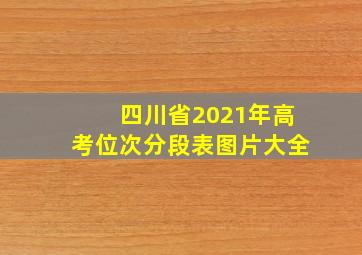 四川省2021年高考位次分段表图片大全