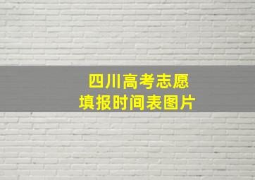 四川高考志愿填报时间表图片