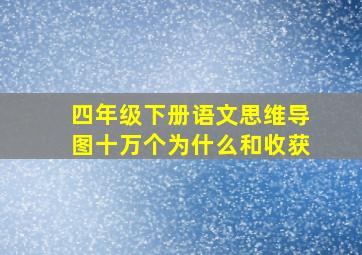 四年级下册语文思维导图十万个为什么和收获