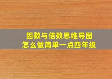 因数与倍数思维导图怎么做简单一点四年级