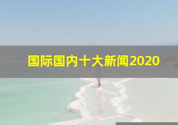 国际国内十大新闻2020