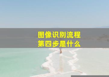 图像识别流程第四步是什么