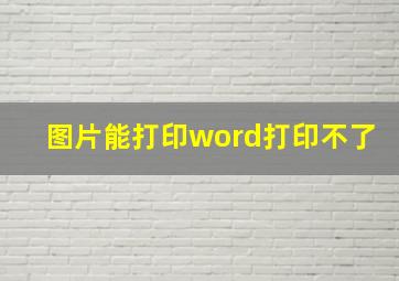 图片能打印word打印不了