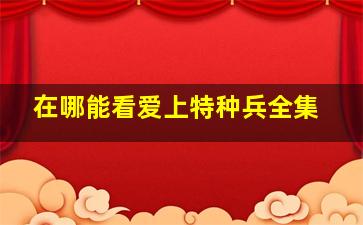 在哪能看爱上特种兵全集