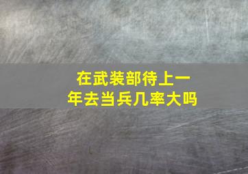 在武装部待上一年去当兵几率大吗