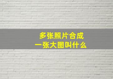 多张照片合成一张大图叫什么