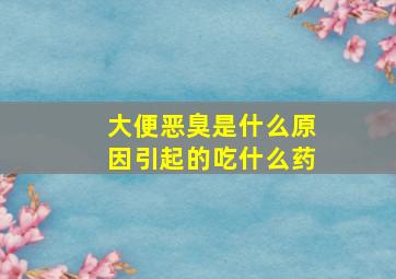 大便恶臭是什么原因引起的吃什么药