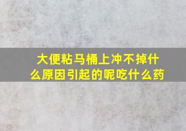 大便粘马桶上冲不掉什么原因引起的呢吃什么药