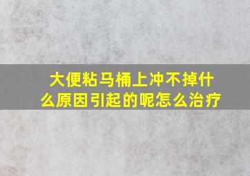 大便粘马桶上冲不掉什么原因引起的呢怎么治疗