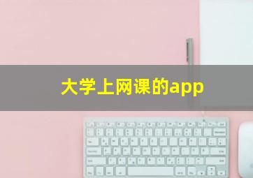 大学上网课的app