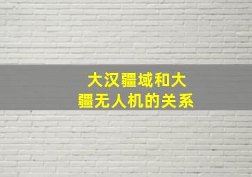 大汉疆域和大疆无人机的关系