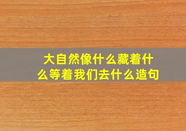 大自然像什么藏着什么等着我们去什么造句