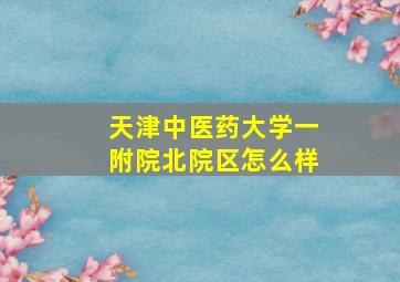 天津中医药大学一附院北院区怎么样