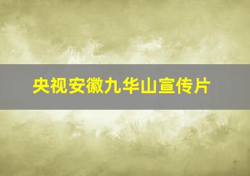 央视安徽九华山宣传片