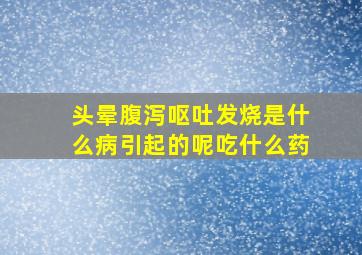 头晕腹泻呕吐发烧是什么病引起的呢吃什么药