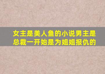 女主是美人鱼的小说男主是总裁一开始是为姐姐报仇的