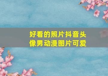 好看的照片抖音头像男动漫图片可爱