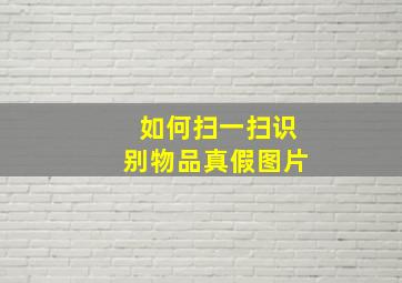 如何扫一扫识别物品真假图片