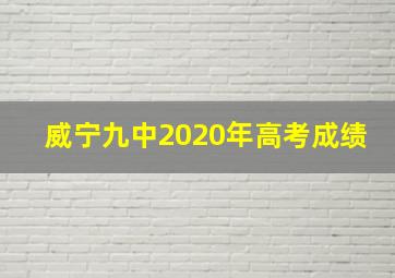 威宁九中2020年高考成绩