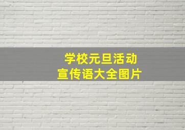 学校元旦活动宣传语大全图片