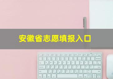 安徽省志愿填报入口