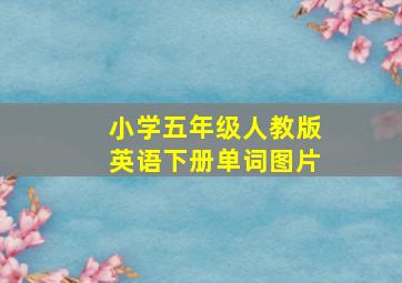 小学五年级人教版英语下册单词图片