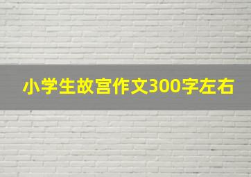 小学生故宫作文300字左右