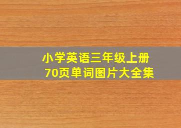 小学英语三年级上册70页单词图片大全集