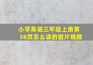 小学英语三年级上册第38页怎么读的图片视频