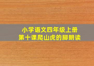 小学语文四年级上册第十课爬山虎的脚朗读