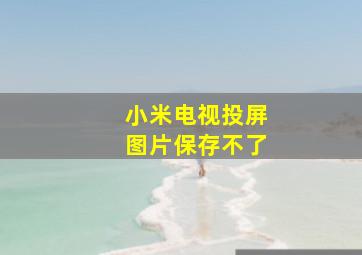 小米电视投屏图片保存不了