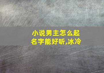 小说男主怎么起名字能好听,冰冷