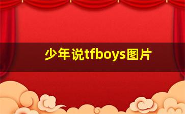 少年说tfboys图片