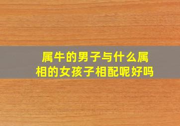 属牛的男子与什么属相的女孩子相配呢好吗