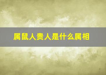 属鼠人贵人是什么属相