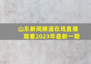 山东新闻频道在线直播观看2023年最新一期