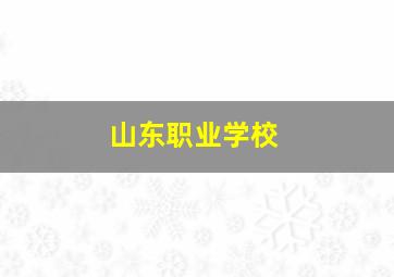 山东职业学校