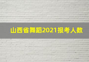 山西省舞蹈2021报考人数