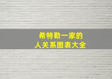 希特勒一家的人关系图表大全